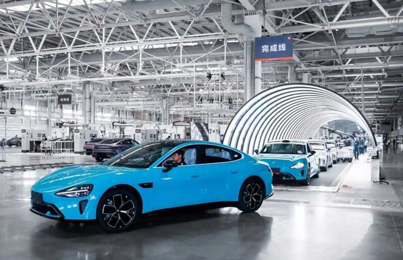 Электромобиль Xiaomi установил новый рекорд по предзаказам, превзойдя Tesla